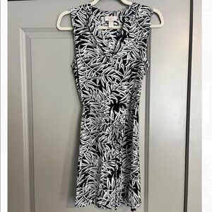 LOFT black & white dress